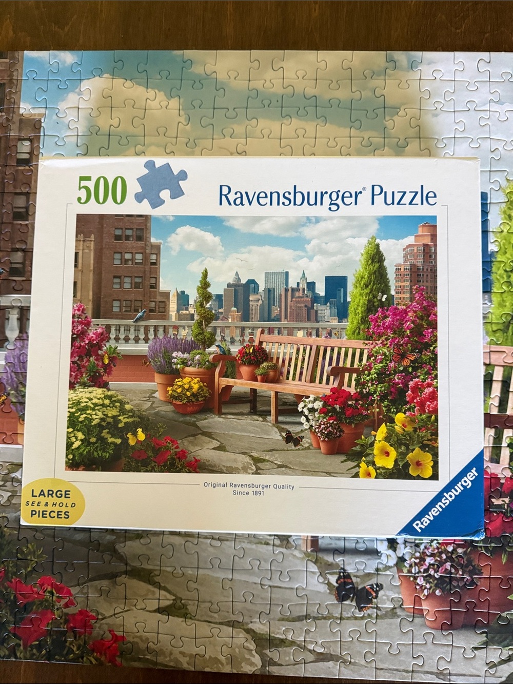 Ravensburger Rooftop Garden Puzzle - 500 pieces. Large format